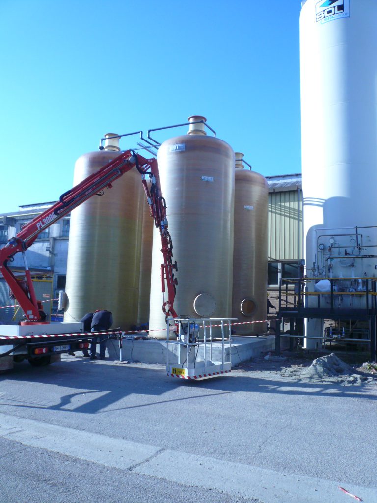 batteria serbatoi da 40 mc alla saint gobain  